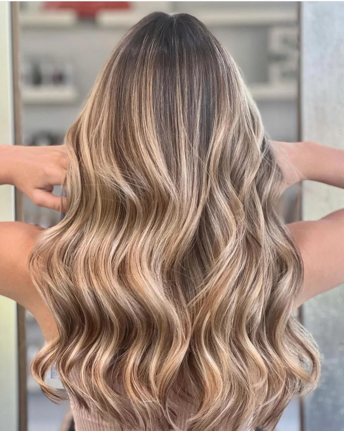 Blended balayage hair color at Michele Coulter Salon in Milton GA