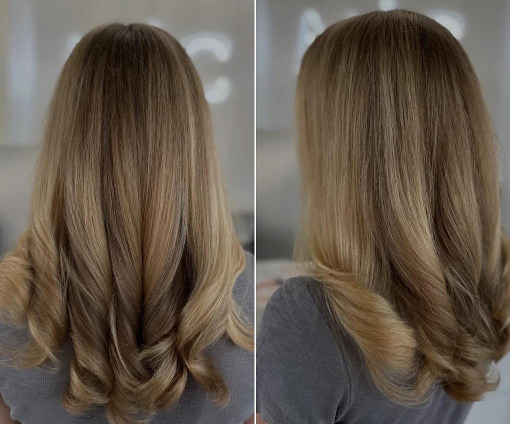 Professional blowout and hair styling at Michele Coulter Salon in Milton GA