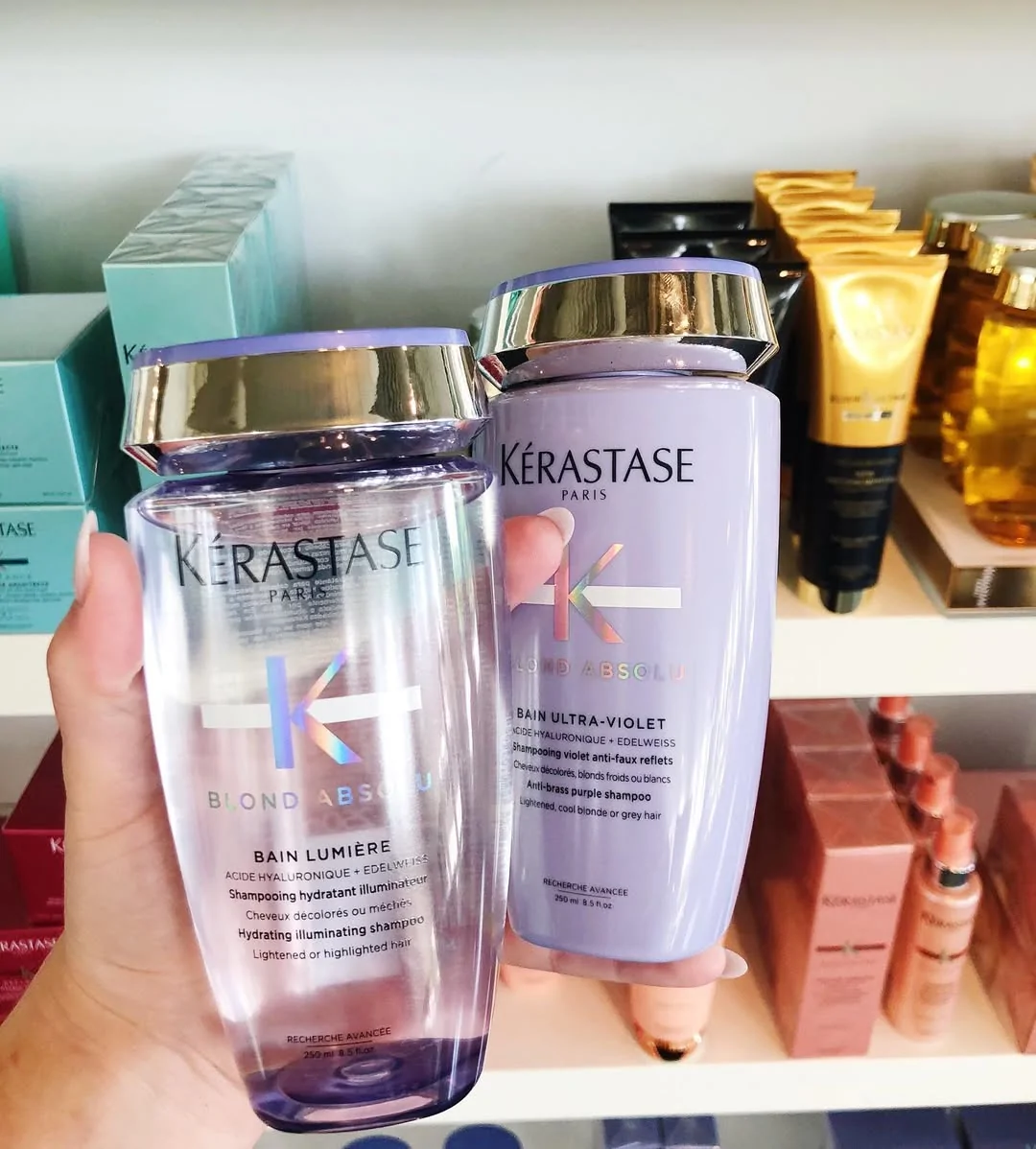 Kérastase Blond Absolu products for maintaining blonde and highlighted hair color at Michele Coulter Salon in Milton GA