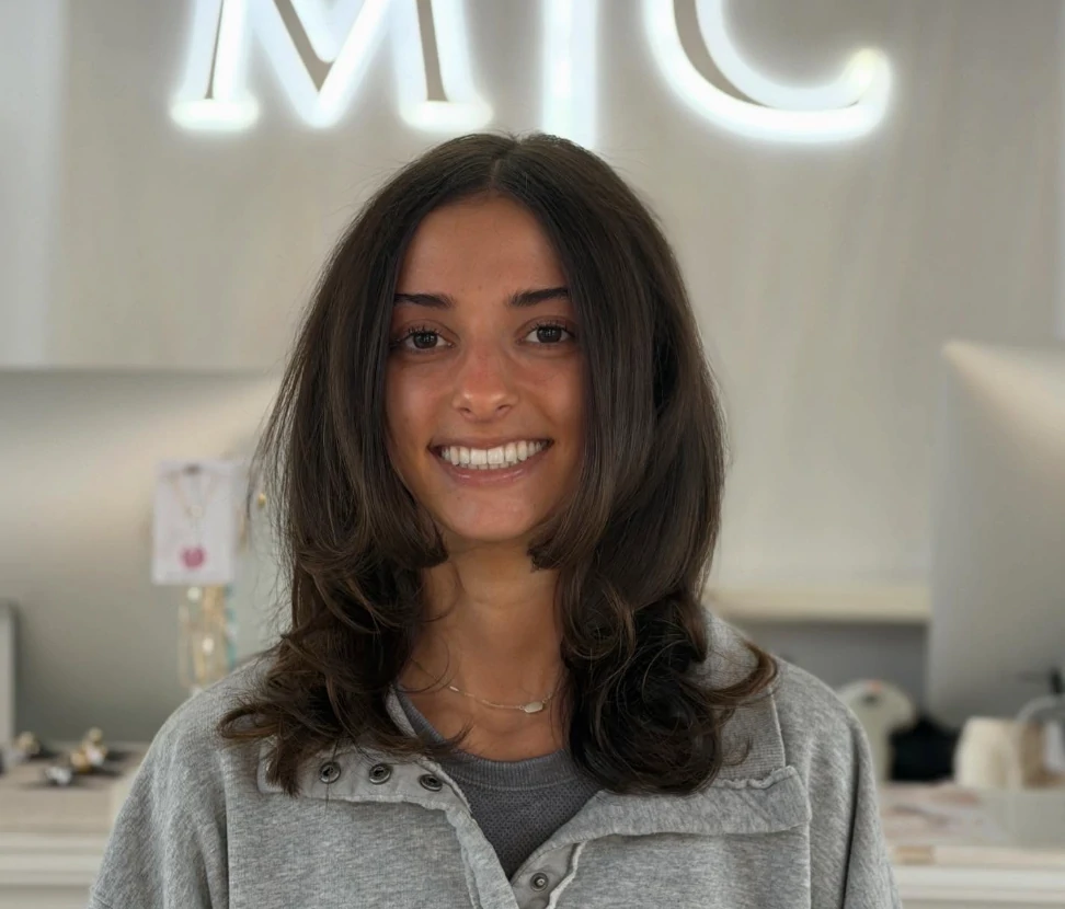 Women's layered haircut at Michele Coulter Salon in Milton GA